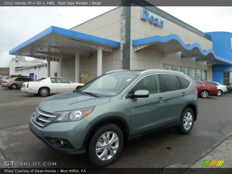 Opal Sage Metallic / Beige 2012 Honda CR-V EX-L 4WD