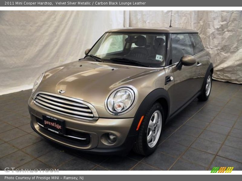 Velvet Silver Metallic / Carbon Black Lounge Leather 2011 Mini Cooper Hardtop