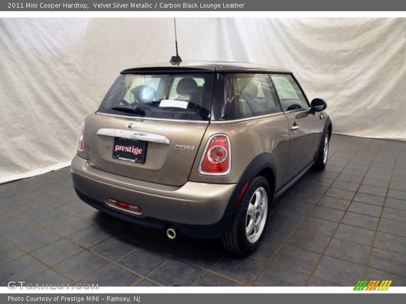 Velvet Silver Metallic / Carbon Black Lounge Leather 2011 Mini Cooper Hardtop