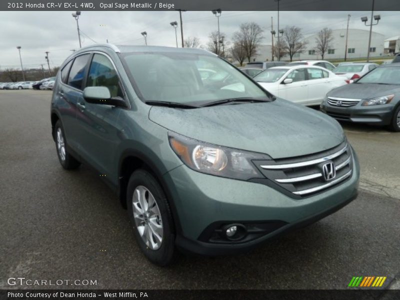 Opal Sage Metallic / Beige 2012 Honda CR-V EX-L 4WD