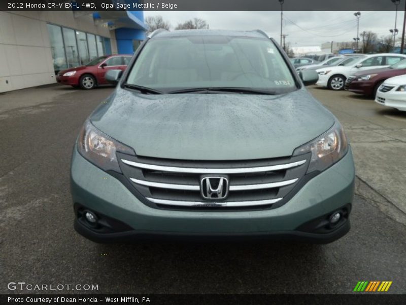 Opal Sage Metallic / Beige 2012 Honda CR-V EX-L 4WD