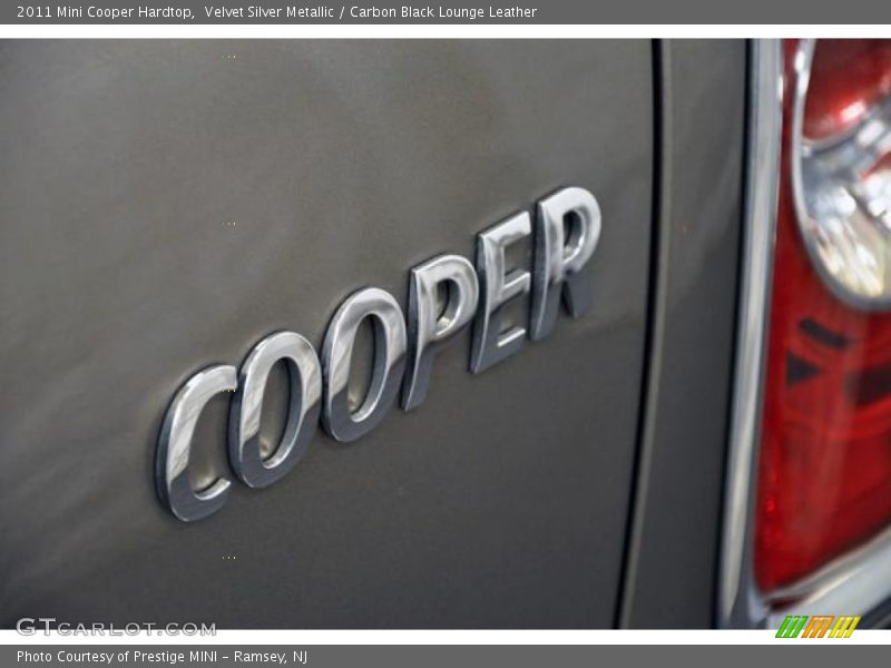 Velvet Silver Metallic / Carbon Black Lounge Leather 2011 Mini Cooper Hardtop