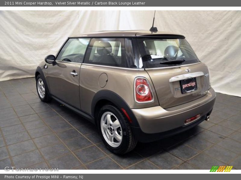 Velvet Silver Metallic / Carbon Black Lounge Leather 2011 Mini Cooper Hardtop