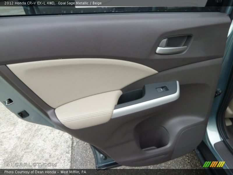 Opal Sage Metallic / Beige 2012 Honda CR-V EX-L 4WD