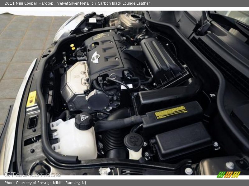 Velvet Silver Metallic / Carbon Black Lounge Leather 2011 Mini Cooper Hardtop