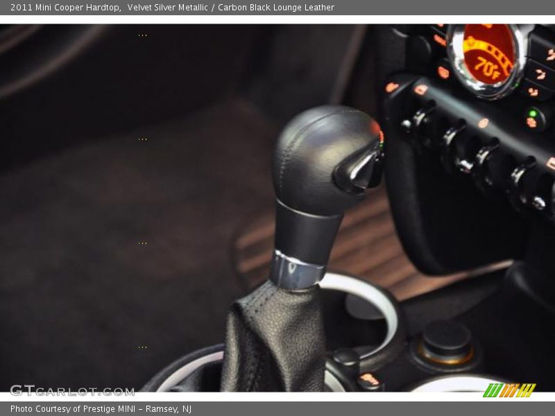 Velvet Silver Metallic / Carbon Black Lounge Leather 2011 Mini Cooper Hardtop
