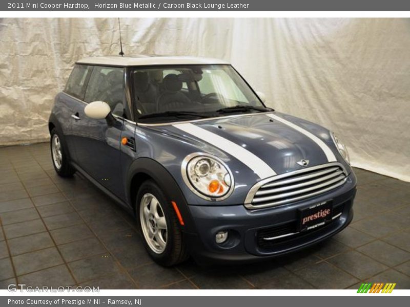 Horizon Blue Metallic / Carbon Black Lounge Leather 2011 Mini Cooper Hardtop