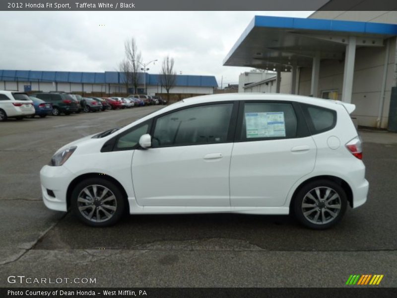 Taffeta White / Black 2012 Honda Fit Sport