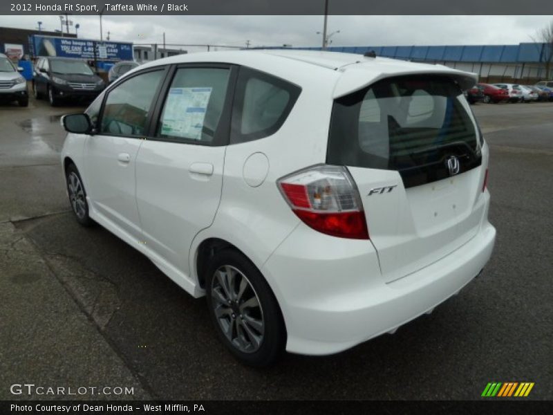 Taffeta White / Black 2012 Honda Fit Sport