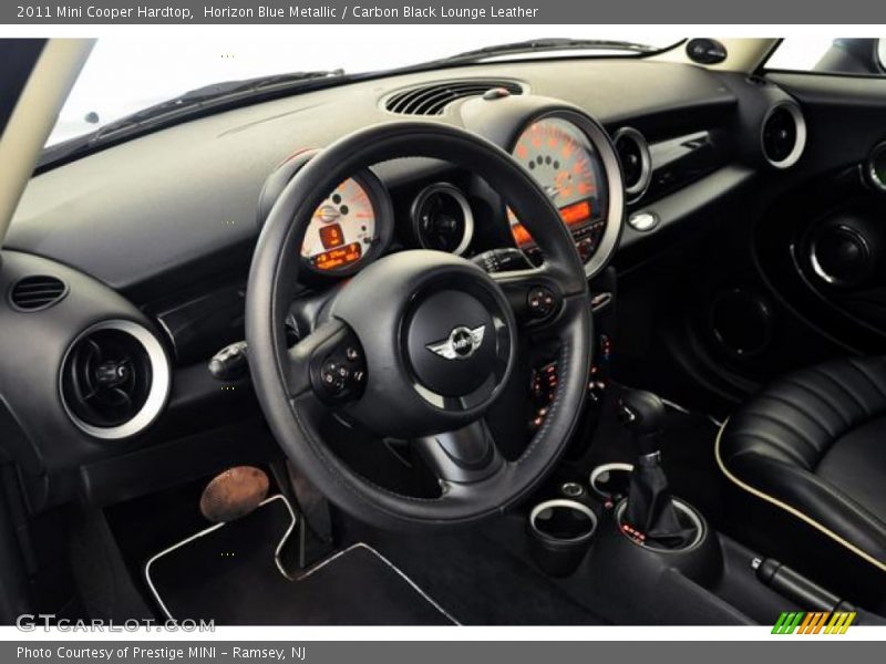 Horizon Blue Metallic / Carbon Black Lounge Leather 2011 Mini Cooper Hardtop
