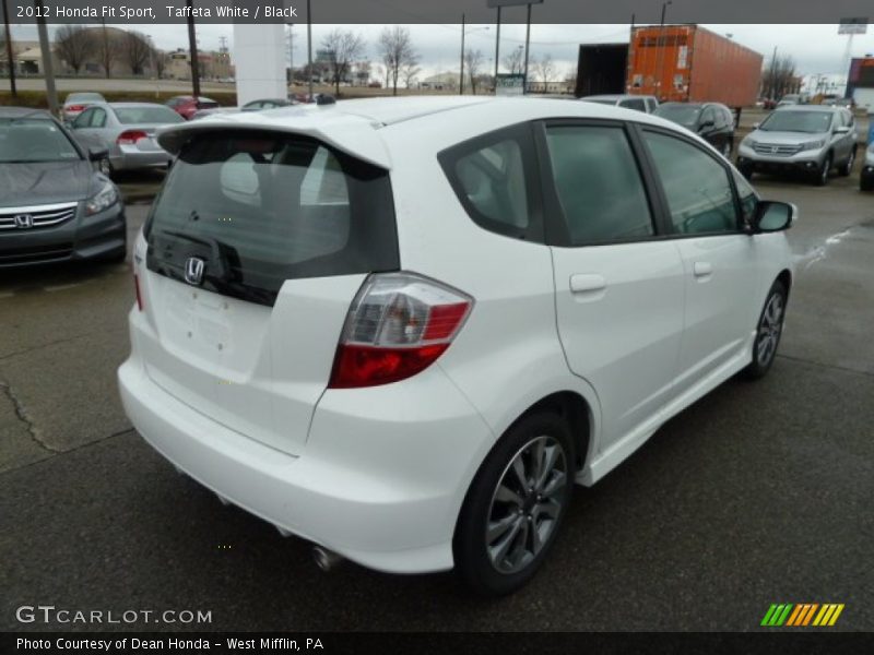 Taffeta White / Black 2012 Honda Fit Sport