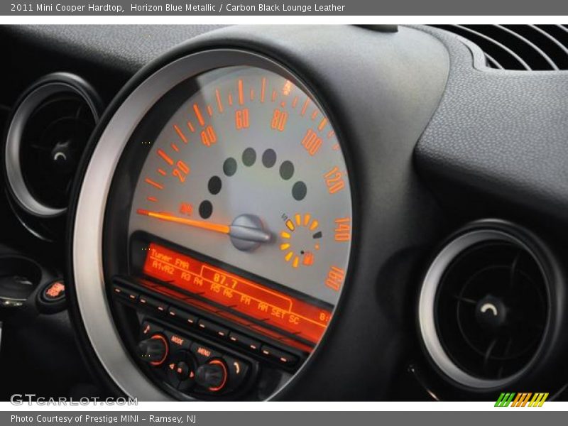 Horizon Blue Metallic / Carbon Black Lounge Leather 2011 Mini Cooper Hardtop