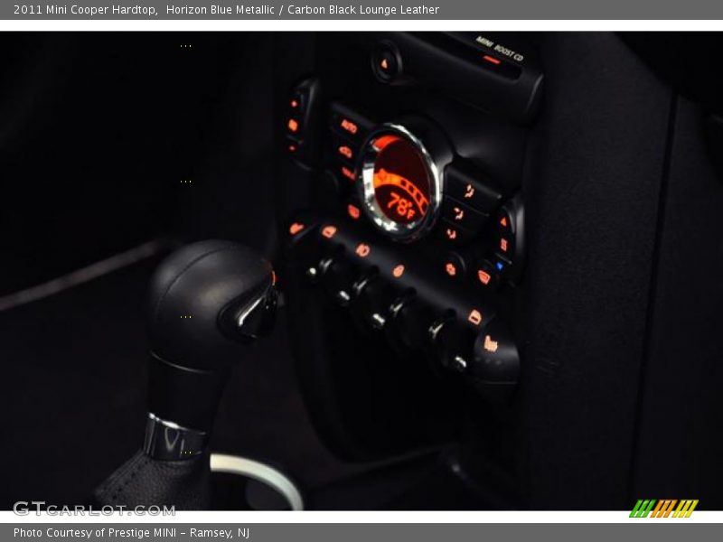 Horizon Blue Metallic / Carbon Black Lounge Leather 2011 Mini Cooper Hardtop