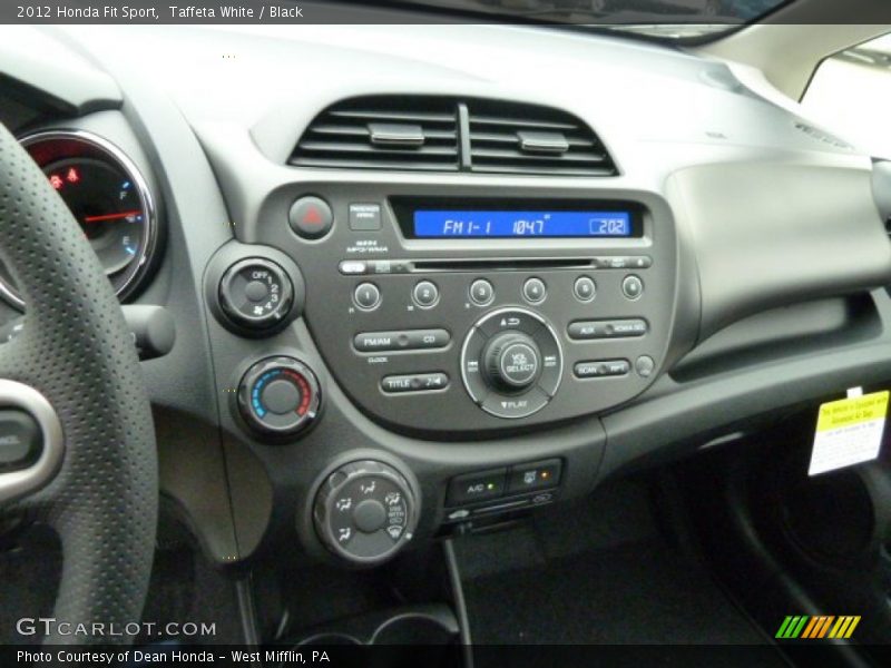 Taffeta White / Black 2012 Honda Fit Sport