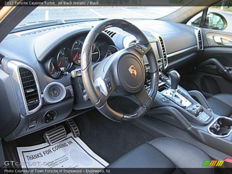Jet Black Metallic / Black 2012 Porsche Cayenne Turbo