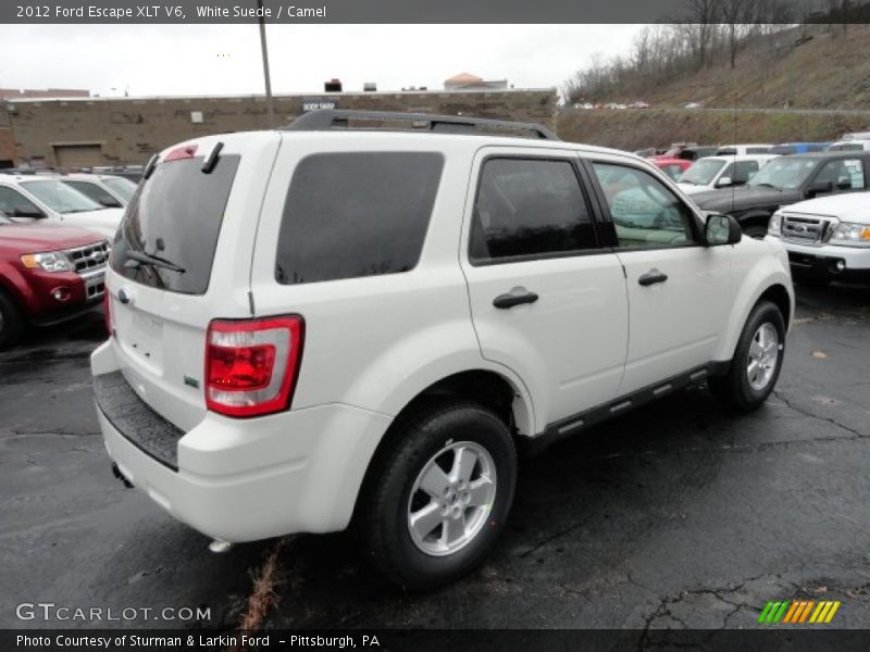 White Suede / Camel 2012 Ford Escape XLT V6