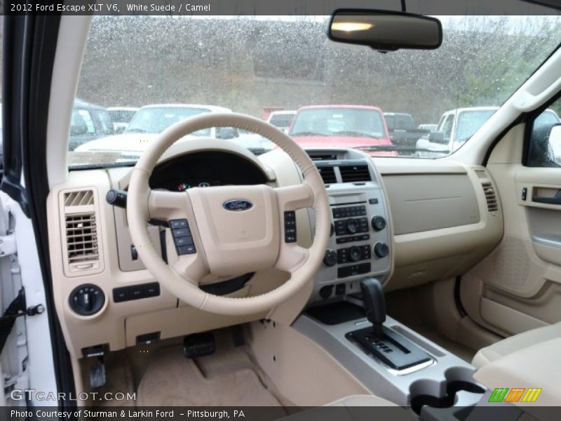 White Suede / Camel 2012 Ford Escape XLT V6