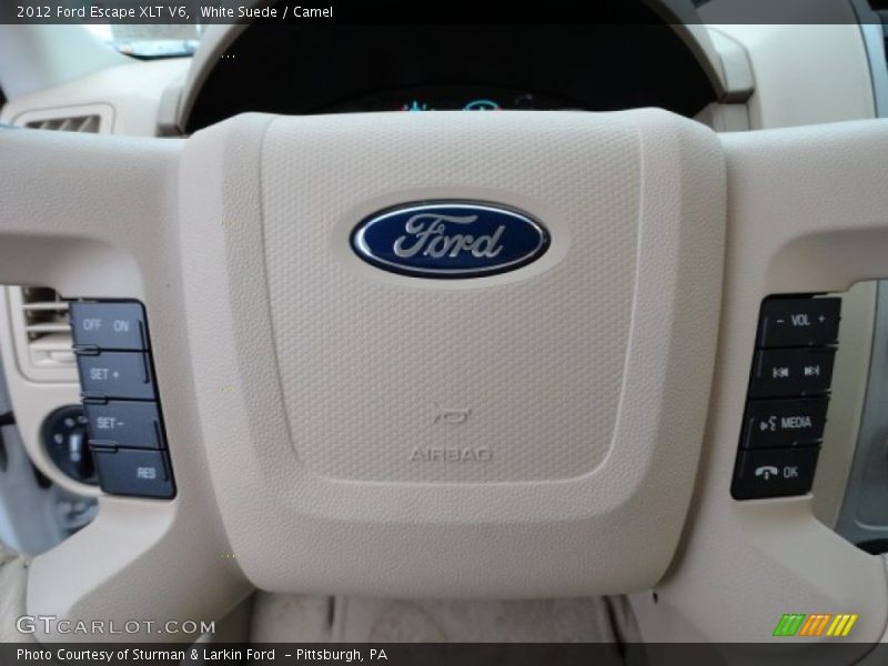 White Suede / Camel 2012 Ford Escape XLT V6