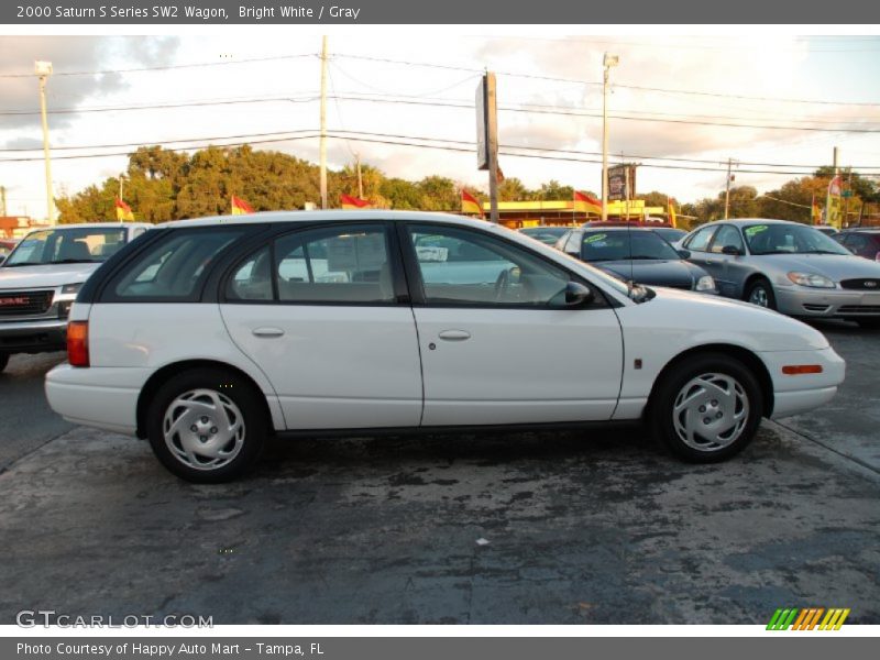 Bright White / Gray 2000 Saturn S Series SW2 Wagon