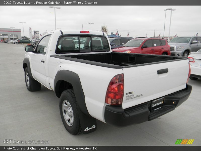 Super White / Graphite 2012 Toyota Tacoma Regular Cab 4x4