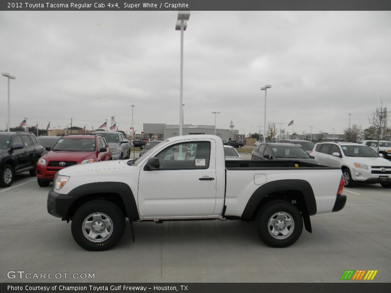 Super White / Graphite 2012 Toyota Tacoma Regular Cab 4x4