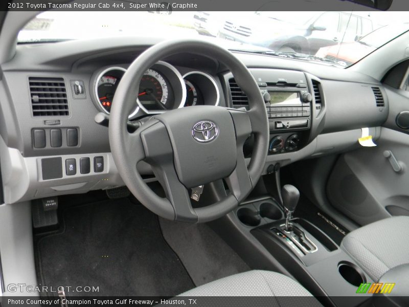 Super White / Graphite 2012 Toyota Tacoma Regular Cab 4x4