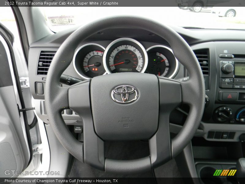 Super White / Graphite 2012 Toyota Tacoma Regular Cab 4x4
