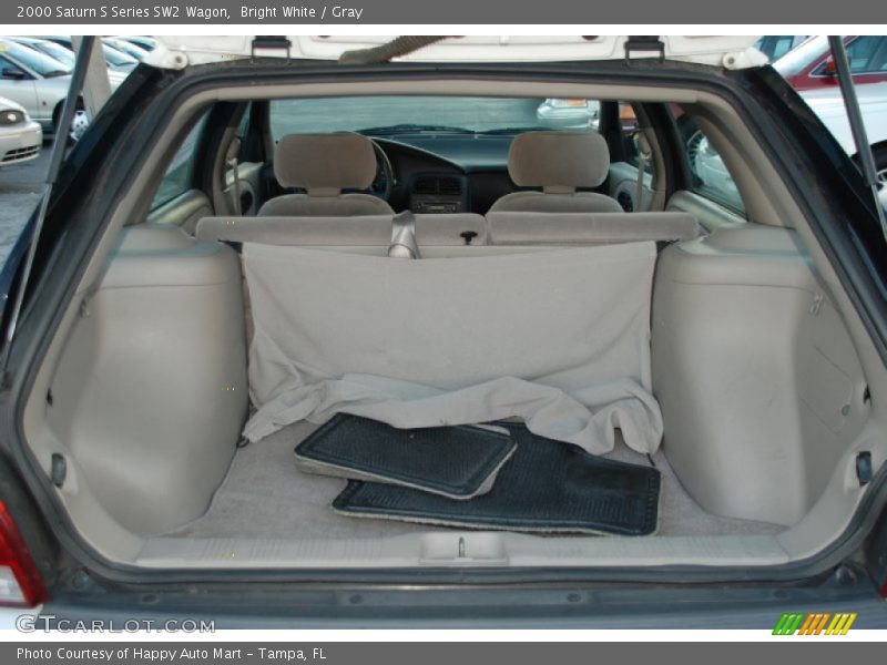 Bright White / Gray 2000 Saturn S Series SW2 Wagon