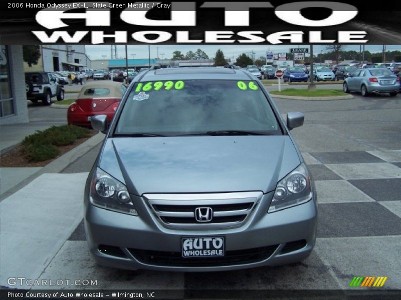 Slate Green Metallic / Gray 2006 Honda Odyssey EX-L