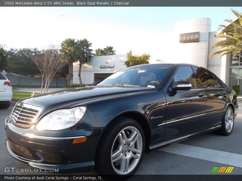 Black Opal Metallic / Charcoal 2003 Mercedes-Benz S 55 AMG Sedan