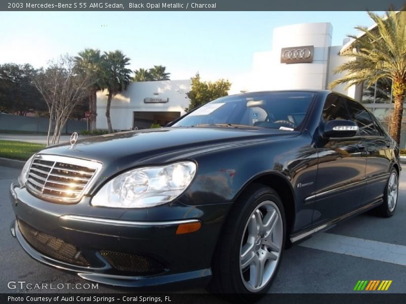 Black Opal Metallic / Charcoal 2003 Mercedes-Benz S 55 AMG Sedan