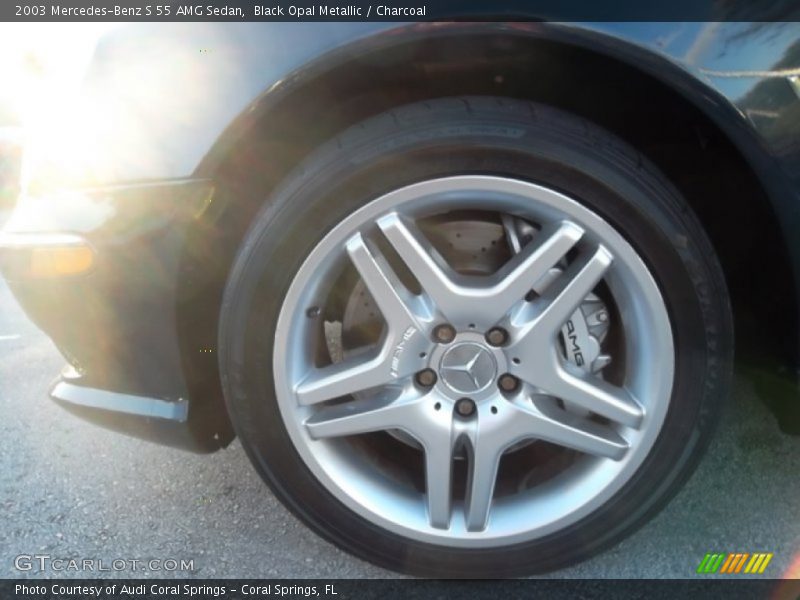 Black Opal Metallic / Charcoal 2003 Mercedes-Benz S 55 AMG Sedan