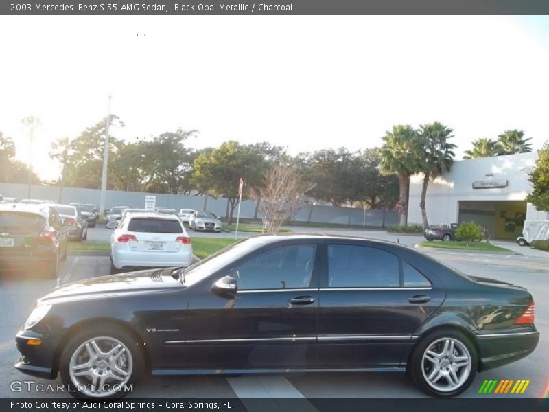 Black Opal Metallic / Charcoal 2003 Mercedes-Benz S 55 AMG Sedan
