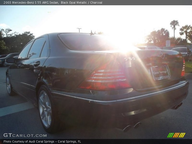 Black Opal Metallic / Charcoal 2003 Mercedes-Benz S 55 AMG Sedan