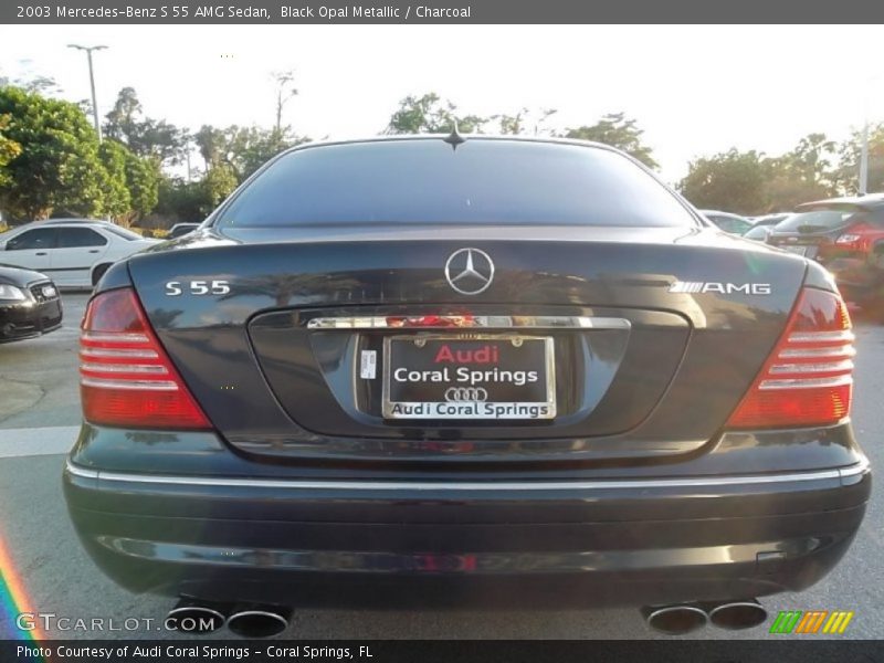 Black Opal Metallic / Charcoal 2003 Mercedes-Benz S 55 AMG Sedan