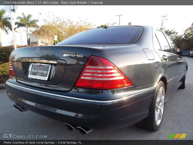 Black Opal Metallic / Charcoal 2003 Mercedes-Benz S 55 AMG Sedan
