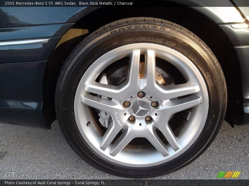 Black Opal Metallic / Charcoal 2003 Mercedes-Benz S 55 AMG Sedan