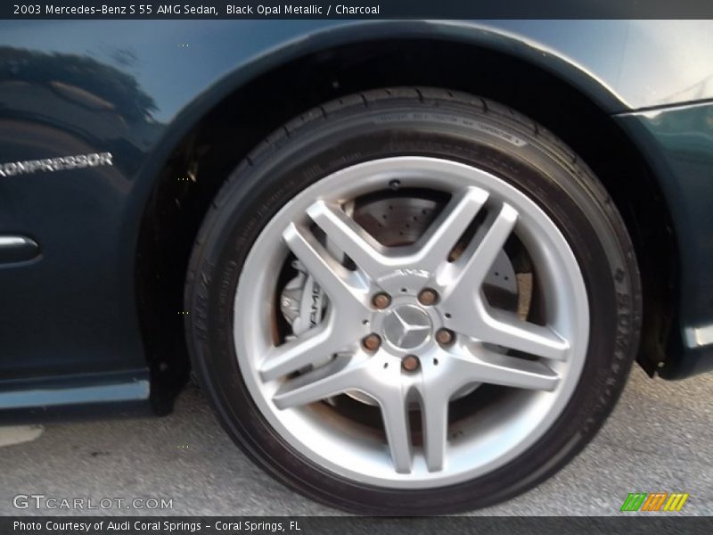 Black Opal Metallic / Charcoal 2003 Mercedes-Benz S 55 AMG Sedan