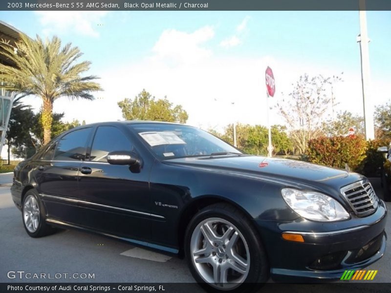 Black Opal Metallic / Charcoal 2003 Mercedes-Benz S 55 AMG Sedan