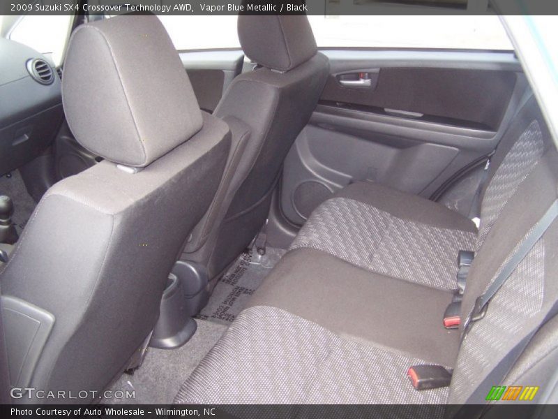 Vapor Blue Metallic / Black 2009 Suzuki SX4 Crossover Technology AWD