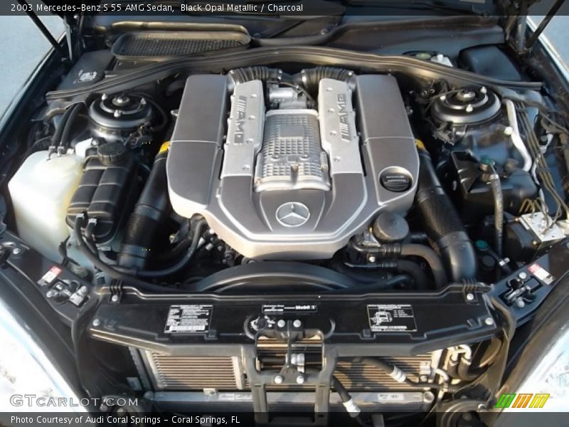  2003 S 55 AMG Sedan Engine - 5.4 Liter AMG Supercharged SOHC 24-Valve V8