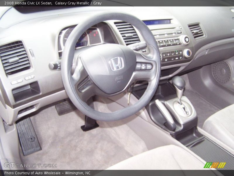 Galaxy Gray Metallic / Gray 2008 Honda Civic LX Sedan