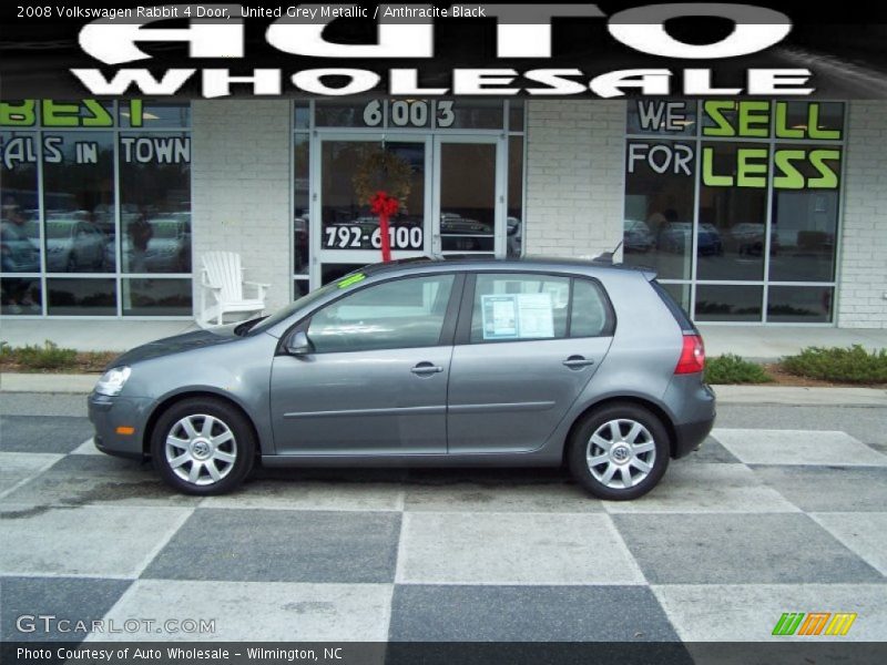 United Grey Metallic / Anthracite Black 2008 Volkswagen Rabbit 4 Door