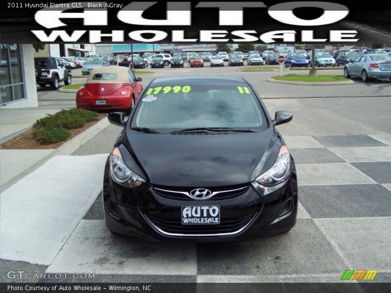 Black / Gray 2011 Hyundai Elantra GLS