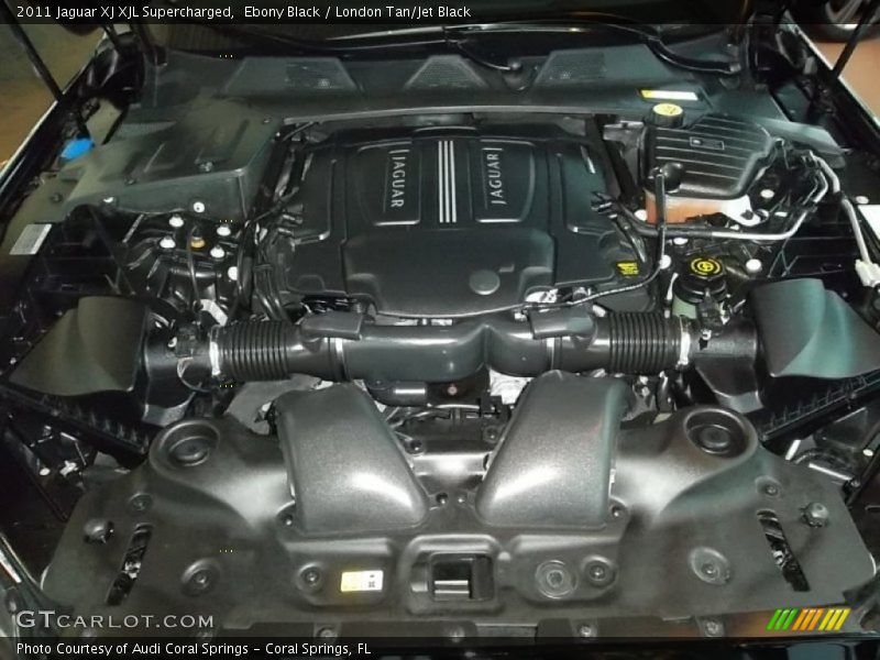 Ebony Black / London Tan/Jet Black 2011 Jaguar XJ XJL Supercharged