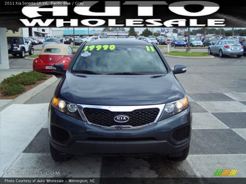 Pacific Blue / Gray 2011 Kia Sorento LX V6