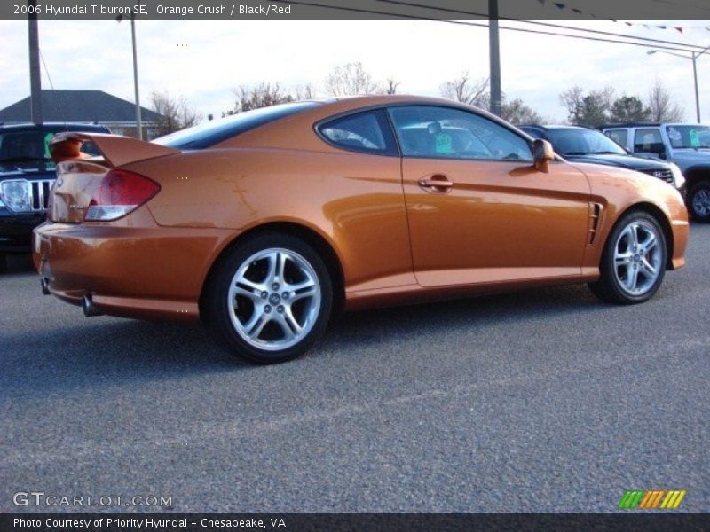 Orange Crush / Black/Red 2006 Hyundai Tiburon SE