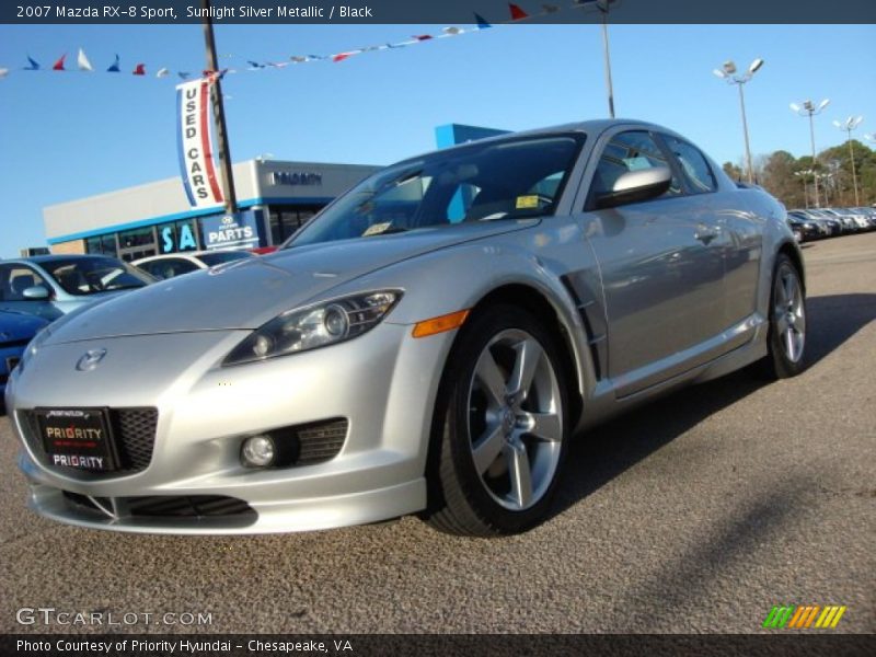 Sunlight Silver Metallic / Black 2007 Mazda RX-8 Sport