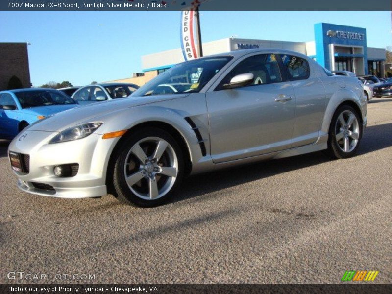 Sunlight Silver Metallic / Black 2007 Mazda RX-8 Sport