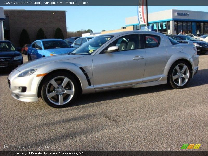 Sunlight Silver Metallic / Black 2007 Mazda RX-8 Sport